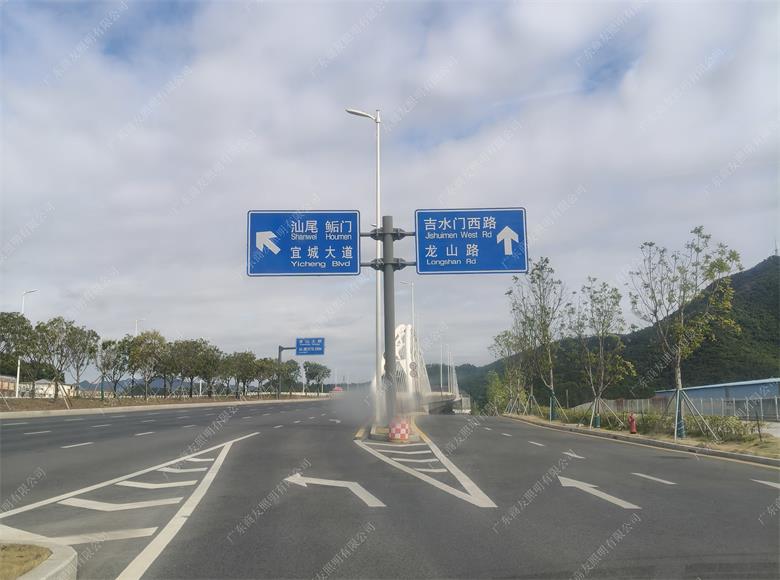 商友照明標(biāo)志桿、標(biāo)志牌助力深汕合作區(qū)道路工程建設(shè)