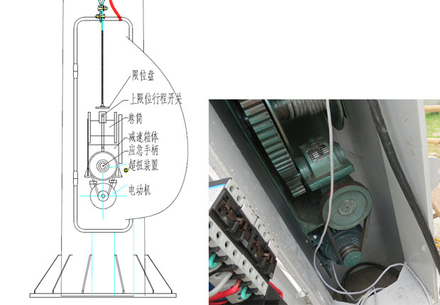 �q�场高杆灯钢丝��安装图解
